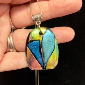 stained glass pendant