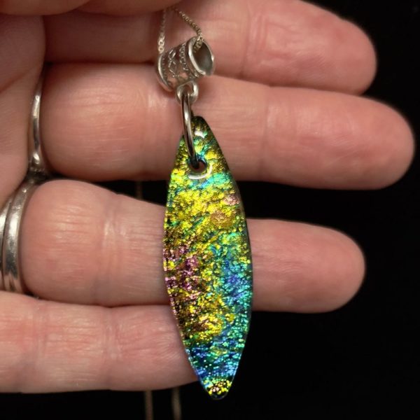 rainbow surf pendant