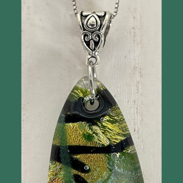 Green Multi-Shades Surfboard Pendant