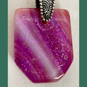 Pink and Magenta Swirl Pendant