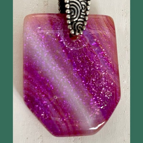 Pink and Magenta Swirl Pendant