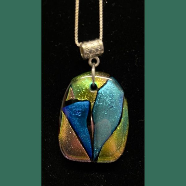 stained glass pendant