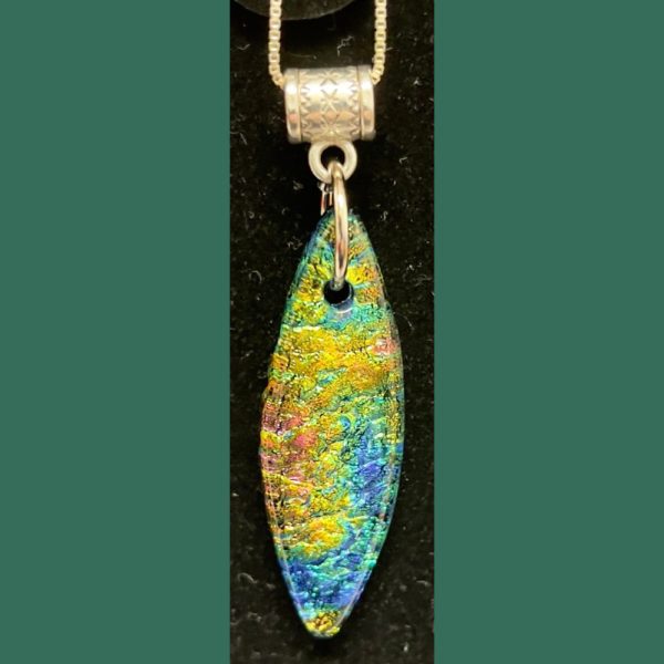 rainbow surf pendant