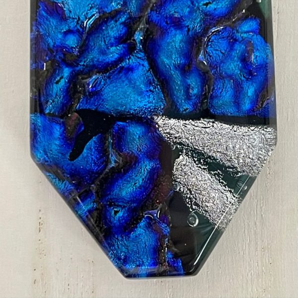 Blue with Silver Highlight Pendant