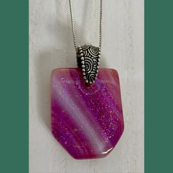 Pink and Magenta Swirl Pendant