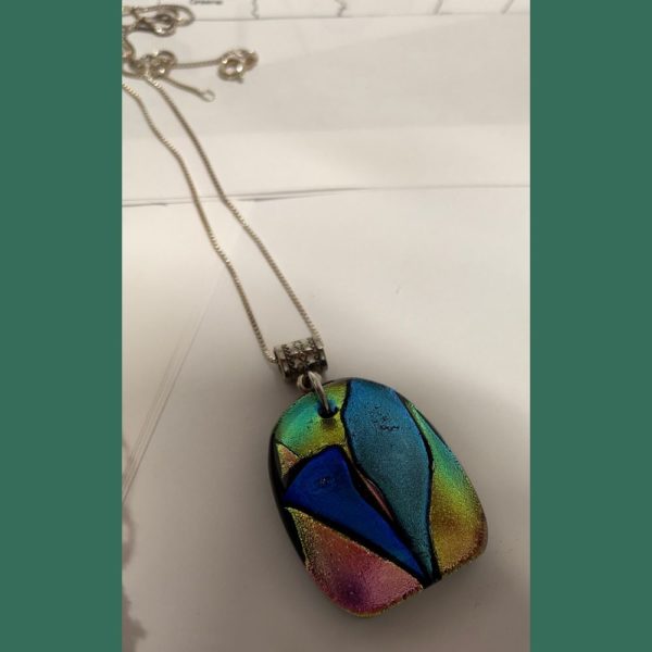 stained glass pendant