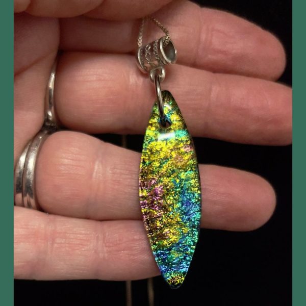 rainbow surf pendant