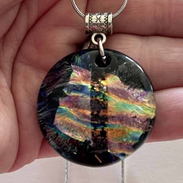 rainbow mountain pendant