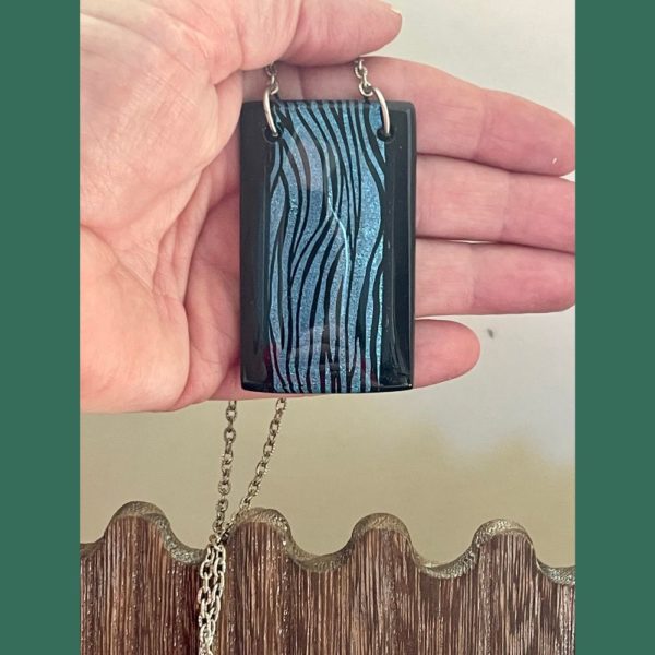 fused glass pendant