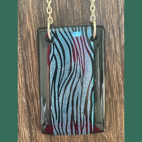 fused glass pendant