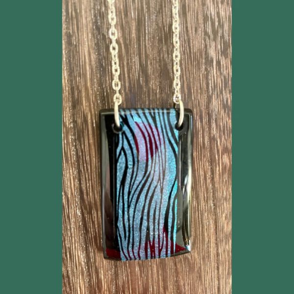 fused glass pendant