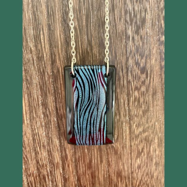 fused glass pendant