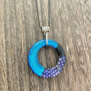 dichroic donut pendant