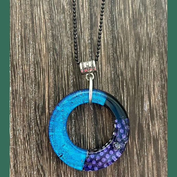 dichroic donut pendant