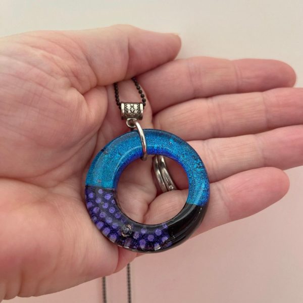 dichroic donut pendant