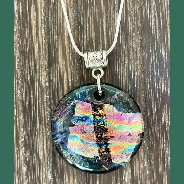 rainbow mountain pendant