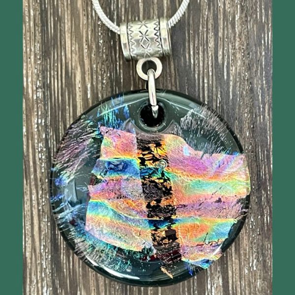 rainbow mountain pendant